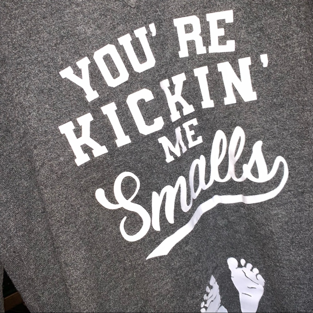 Maternity You’re Kickin Me Smalls Top - Picture 7 of 8